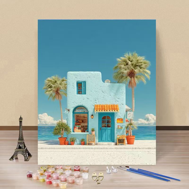 Coastal Themed DIY Paint by Numbers Canvas Art Kalsten