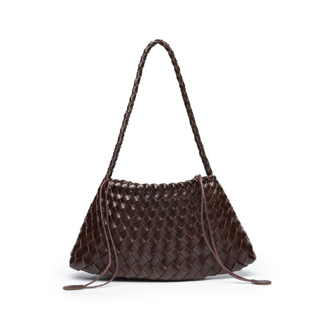 Textured Woven Slouchy Shoulder Bag Kalsten