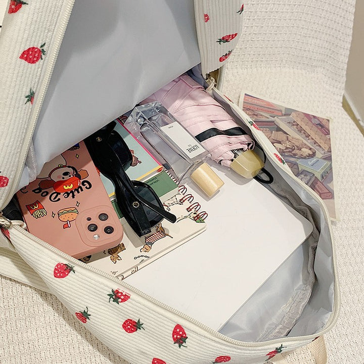 Backpack with Playful Strawberry Design Kalsten