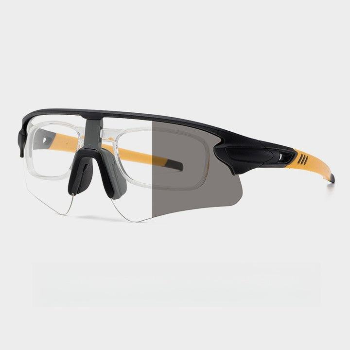Unisex sporty high-performance sunglasses with aerodynamic design and adjustable nose pad Kalsten