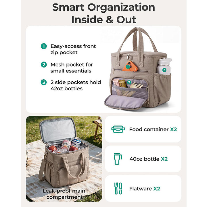 Insulated Multi-Functional Lunch Tote Kalsten