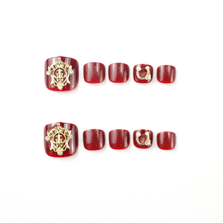 Decorative Press-On Toenails