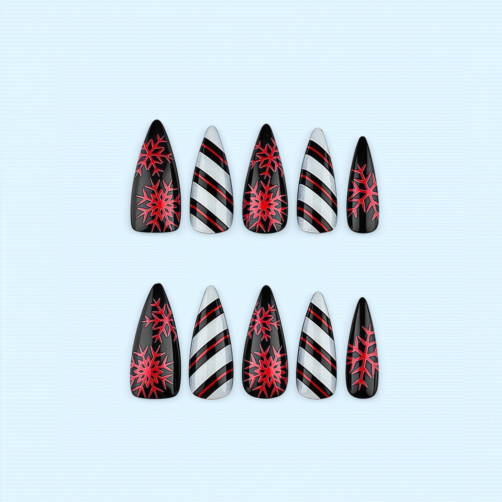 Creative Nail Art with Geometric Design Kalsten
