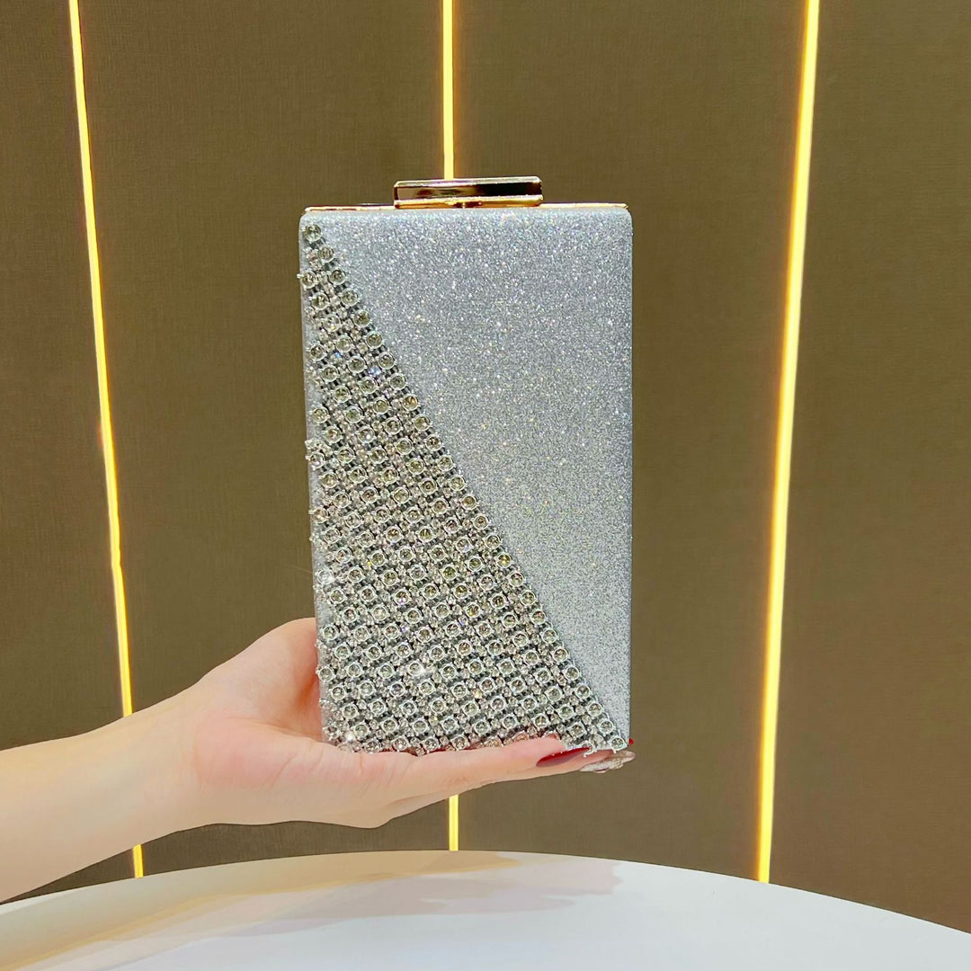 Crystal-Studded Box Clutch