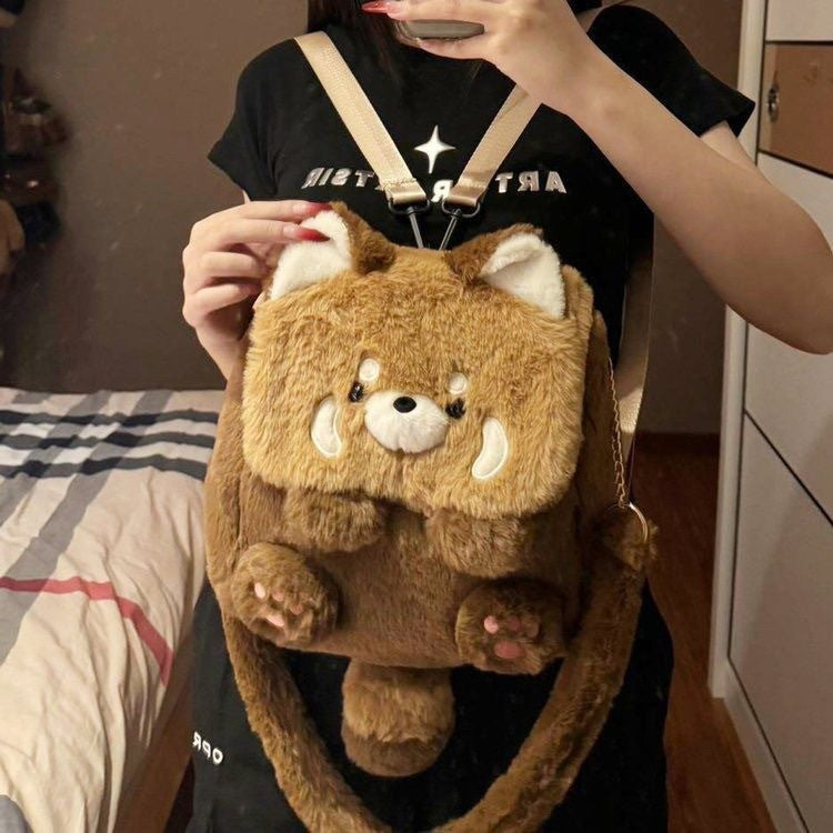Plush Backpack with Cute Animal Design Kalsten