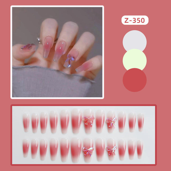 Elegant Ombre Press-On Nail Design