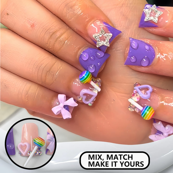 Playful Nail Art Extensions Kalsten