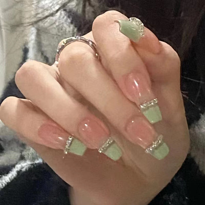 Sparkling Glamour Stiletto Nail Extensions Kalsten