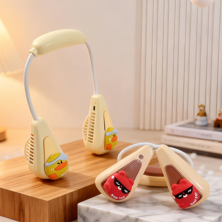Ladies Portable Neck Fan with Cute Animal Design Kalsten