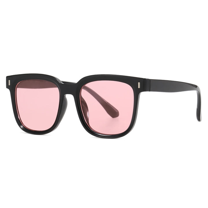 Women Fashionable Square Sunglasses with Transparent Frame Kalsten