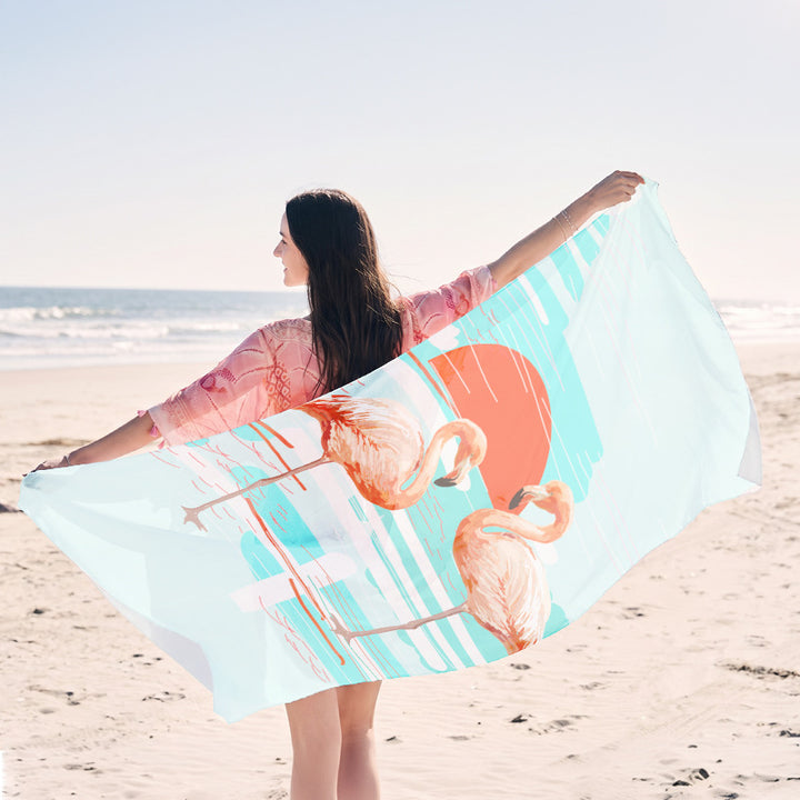 Beach towel in elegant jellyfish design Kalsten