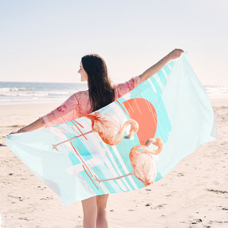 Beach towel with creative jellyfish pattern made of lightweight fabric Kalsten