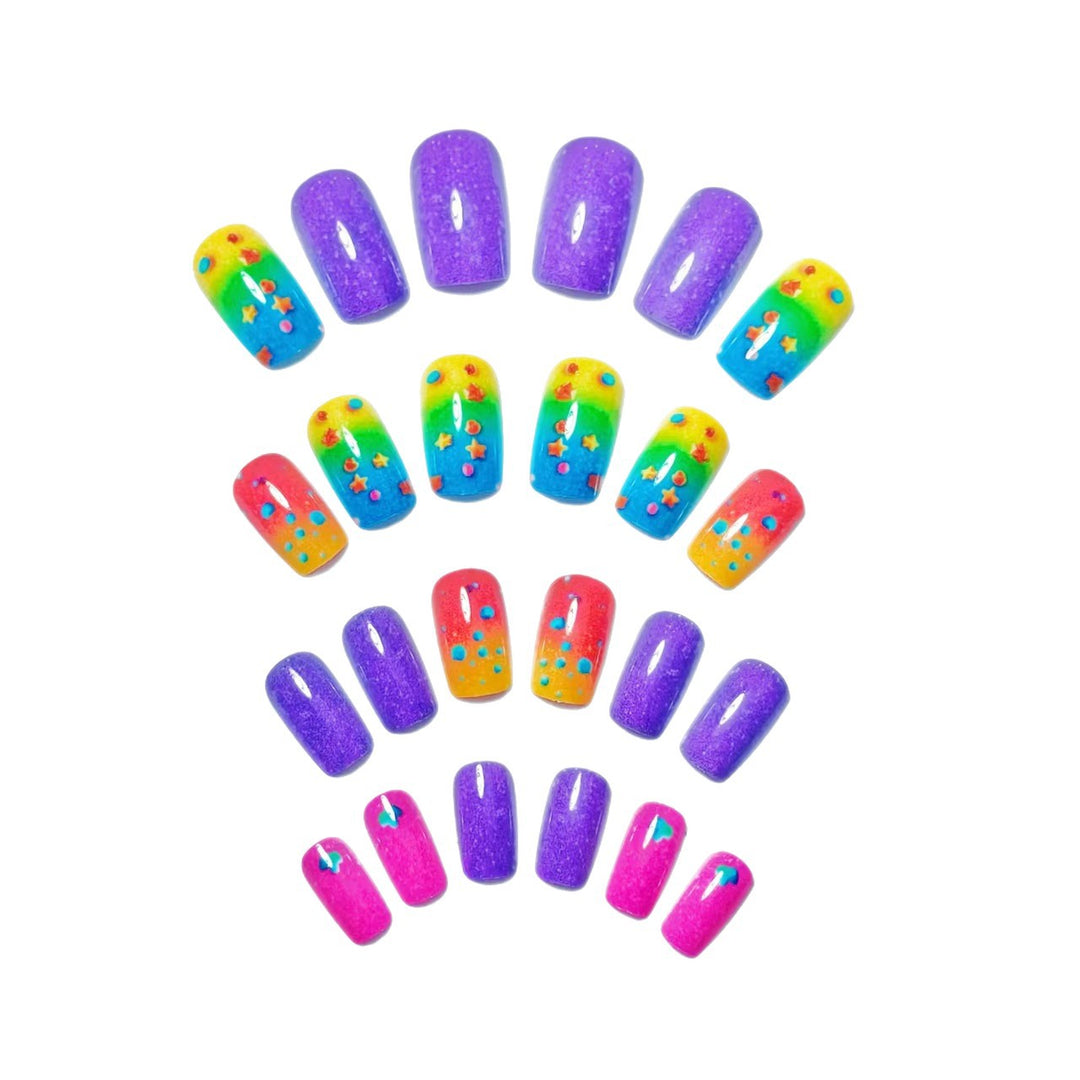 Creative Rainbow Gradient Nail Art Kalsten