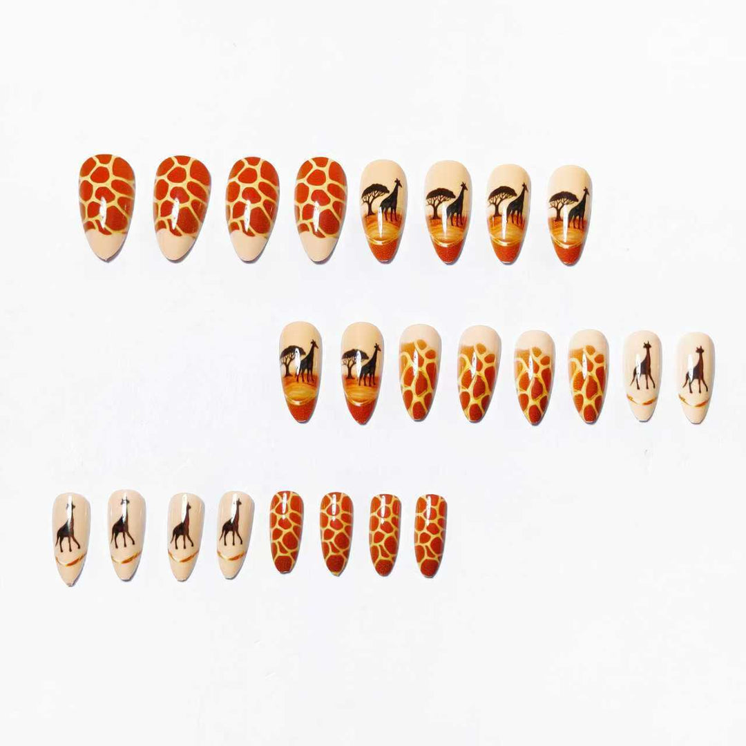 Artistic Safari-Themed Nail Art Kalsten