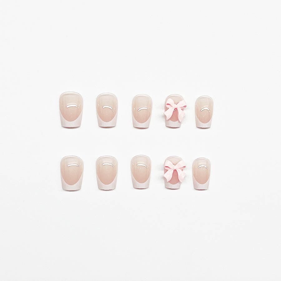 Decorative Bow Acrylic Nail Enhancements Kalsten