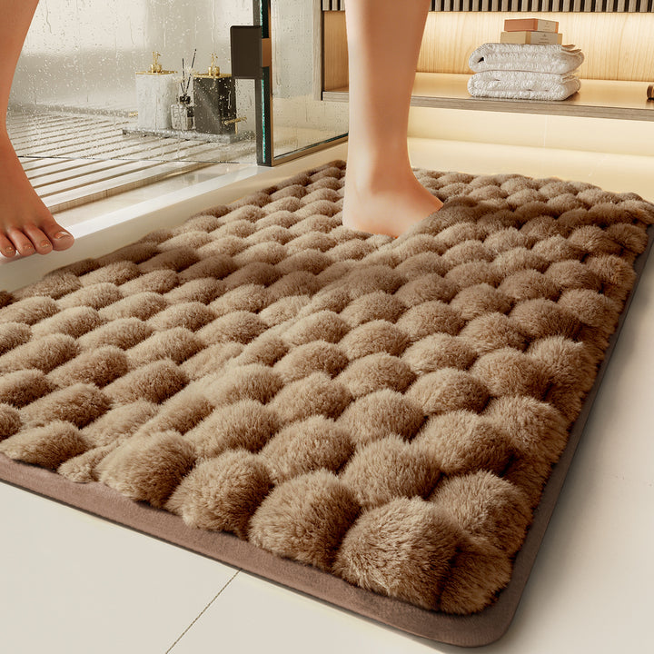 Plush Bubble Bath Mat