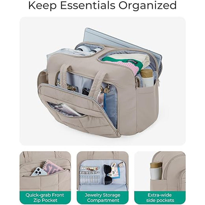 Cosmetic transport bag with multiple storage compartments Kalsten