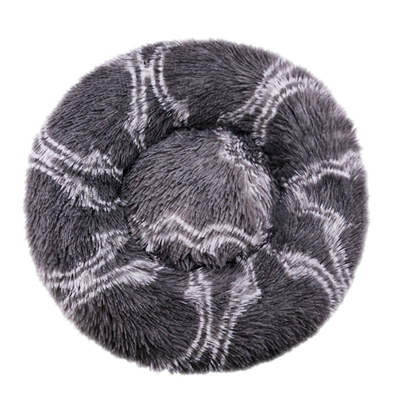 Donut-Shaped Cozy Dog Bed