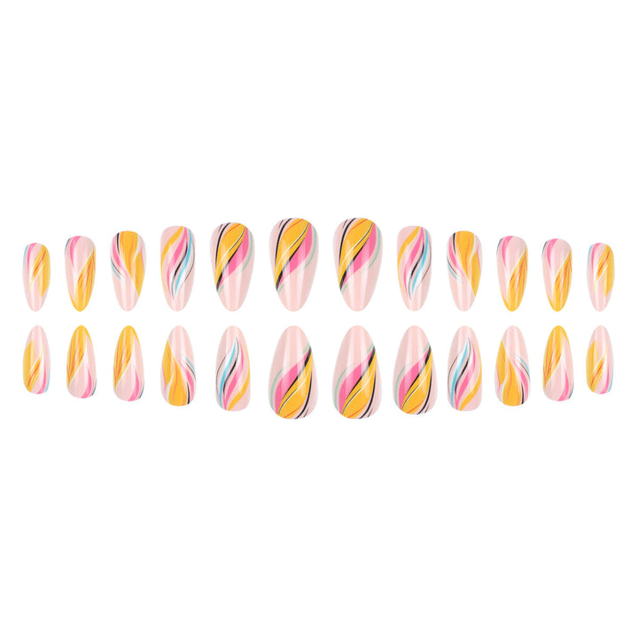 Artistic Ombre Swirl Press-On Nails Kalsten