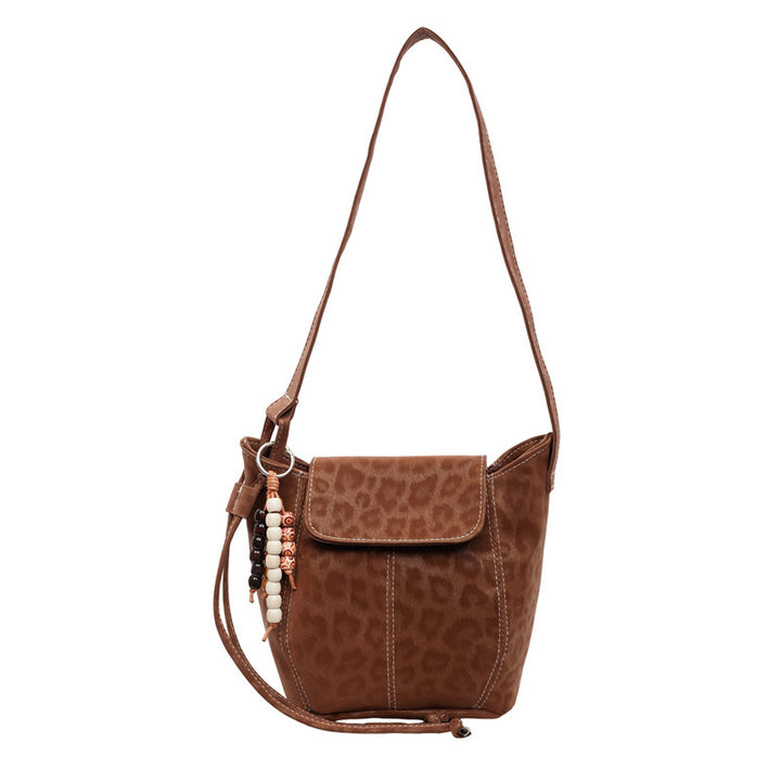 Leopard Print Crossbody Handbag