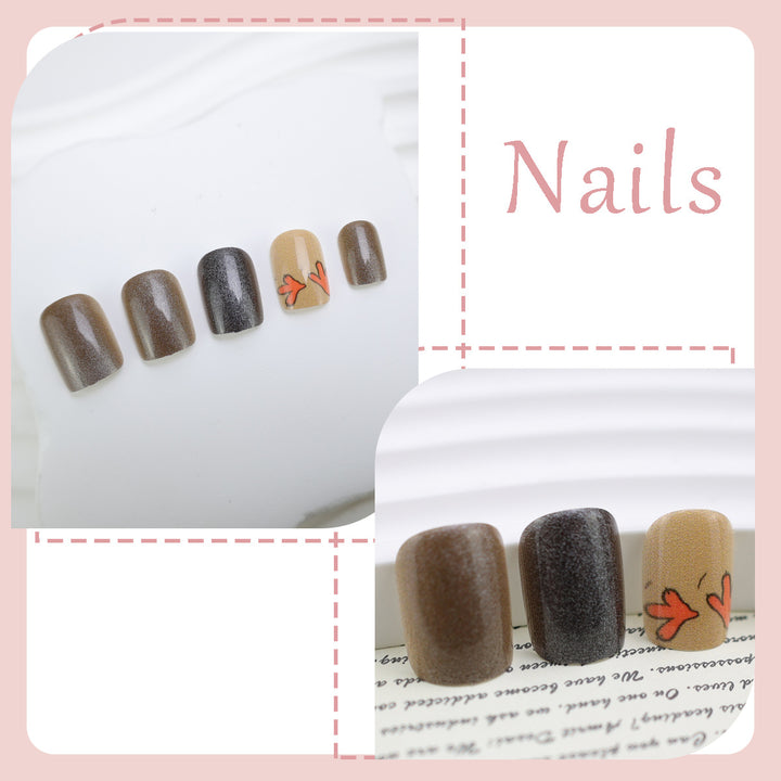 Artificial nail set with creative Oktoberfest designs Kalsten