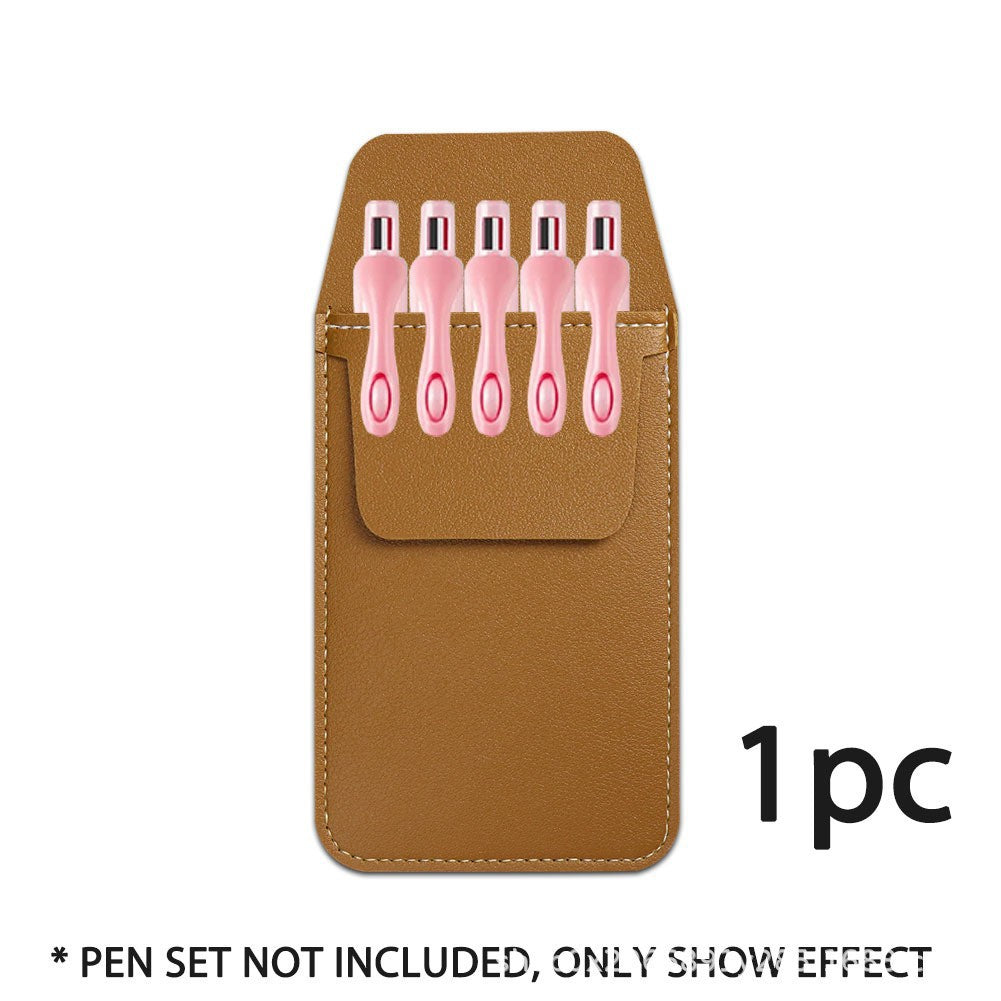 Elegant Leather Pen Holder Case