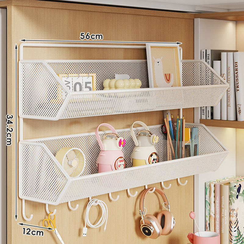 Over-Cabinet Mesh Hanging Storage Basket Shelf Organizer