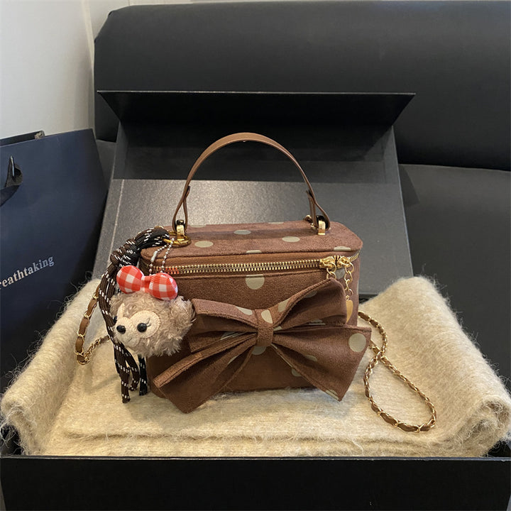 Playful Bow-Accent Mini Handbag