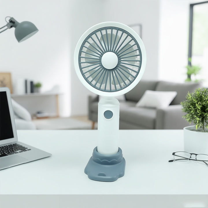 Ladies Portable Table Fan with Ergonomic Design and Adjustable Tilt Function Kalsten