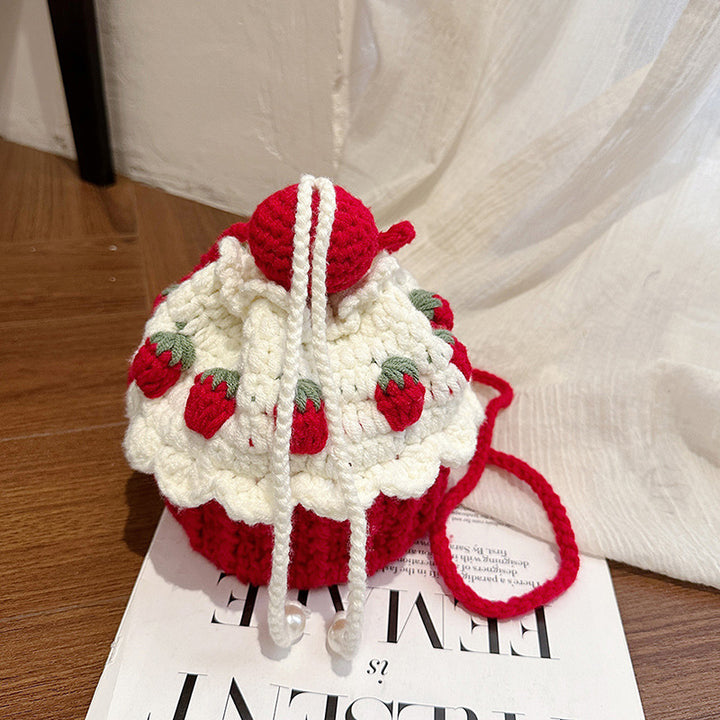 Festive Cupcake-Shaped Crochet Mini Bag