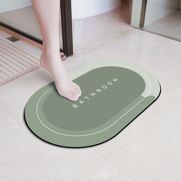 Elegant Floral Bathroom Mat Kalsten