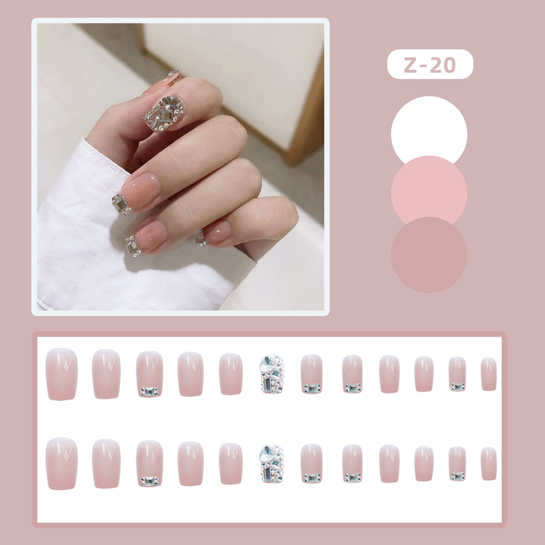 Decorative Rhinestone Press-On Nails 1790727083