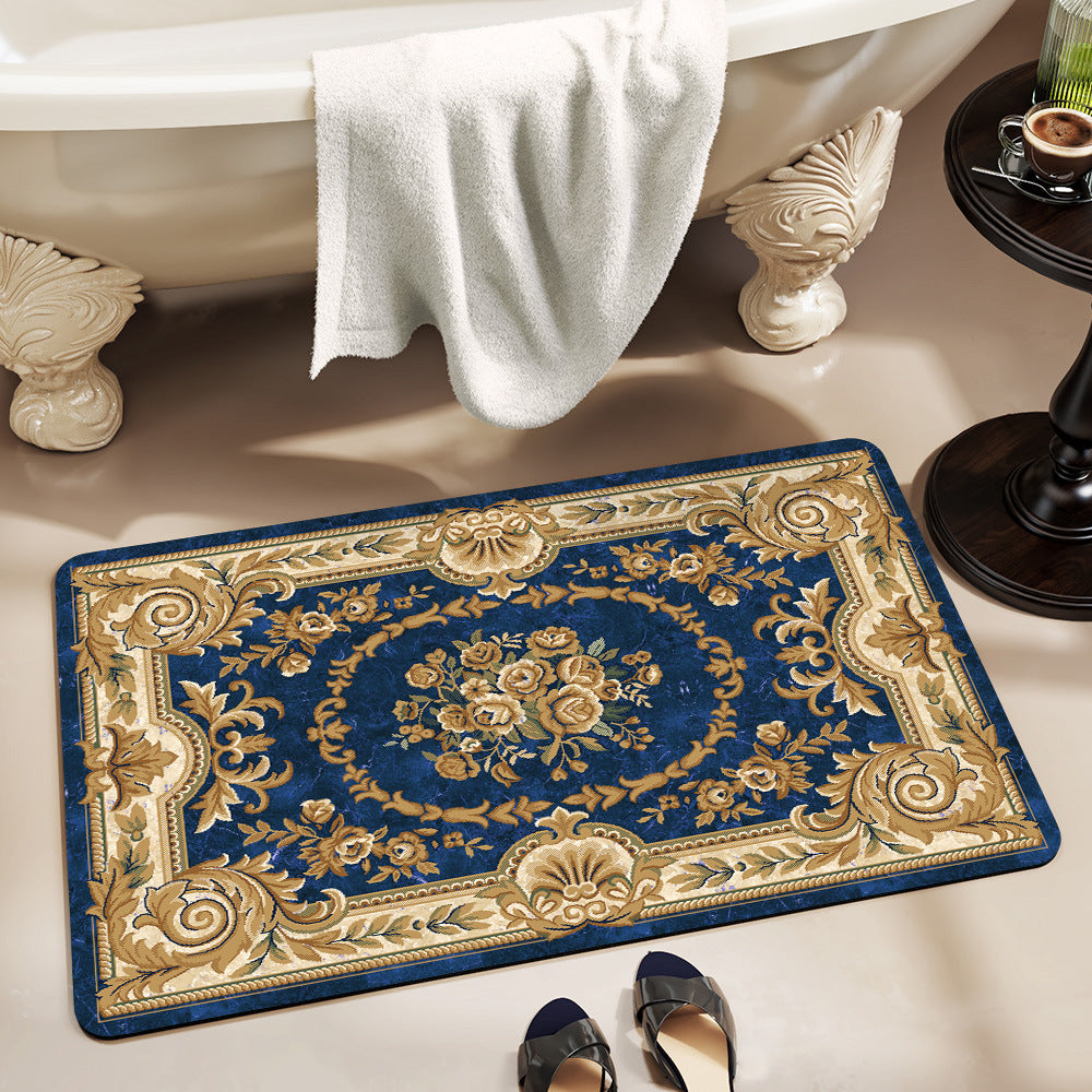 Elegant Vintage Floral Bath Mat Kalsten 1788245864