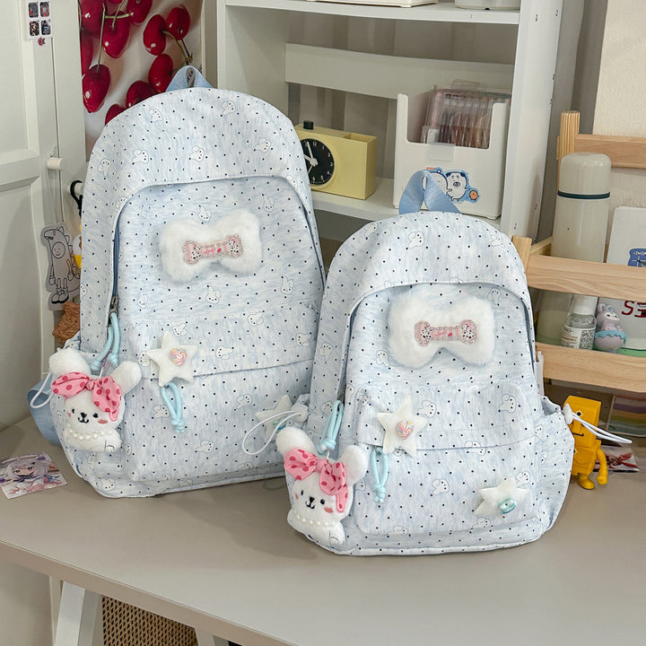 Cute Plush Embellished Backpack Kalsten