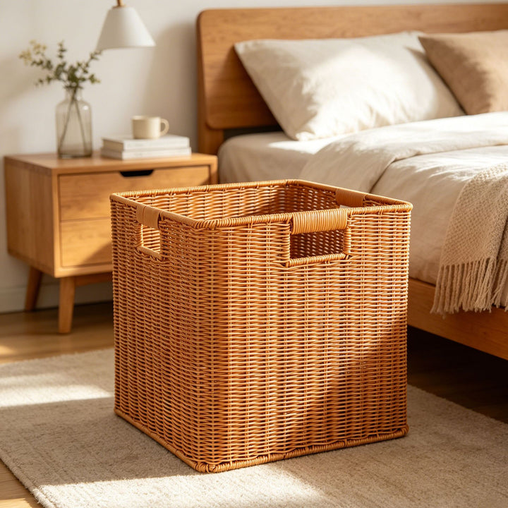 Rectangular Woven Storage Bin Kalsten