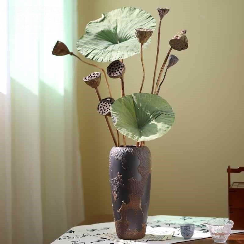 Decorative Faux Lotus Flower Arrangement