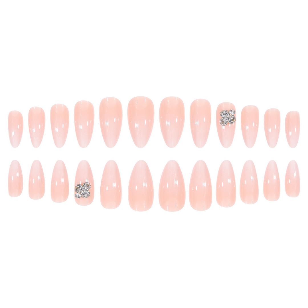 Premium Press-On Nail Set with Elegant Rhinestone Accents Kalsten