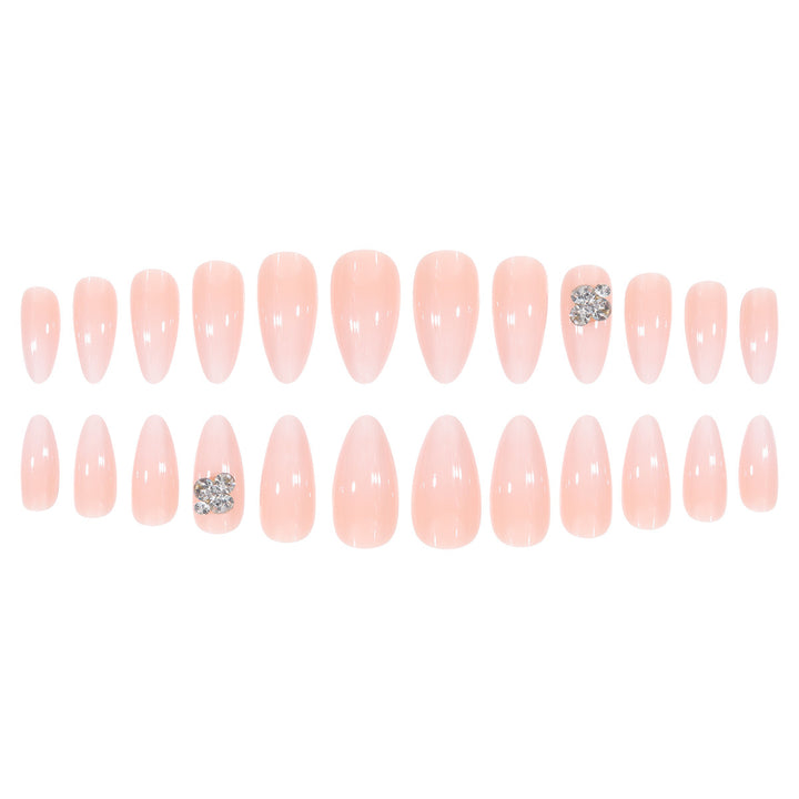 Premium Press-On Nail Set with Elegant Rhinestone Accents Kalsten