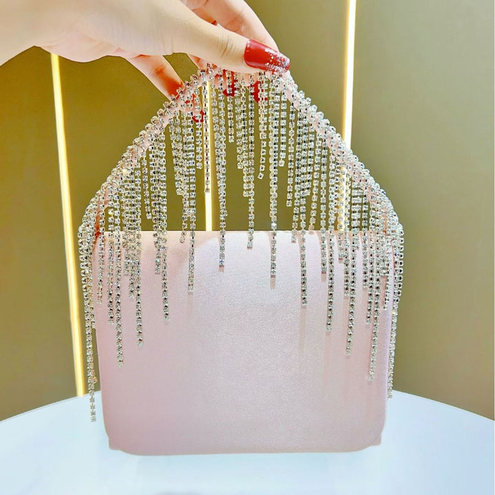 Crystal-Embellished Glam Clutch