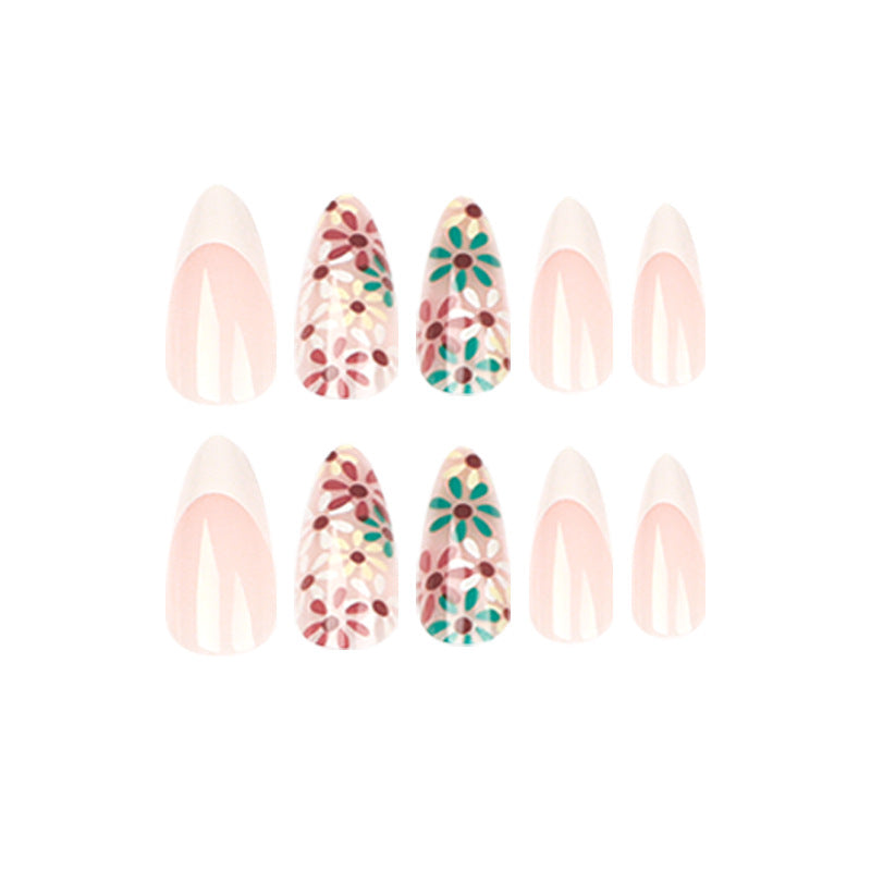 Artful nails with floral design Kalsten