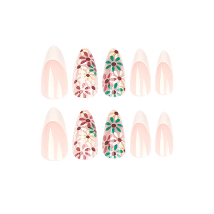 Artful nails with floral design Kalsten
