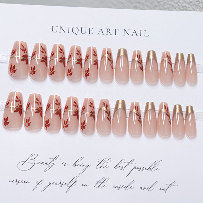 Elegant Decorative Press-On Nails