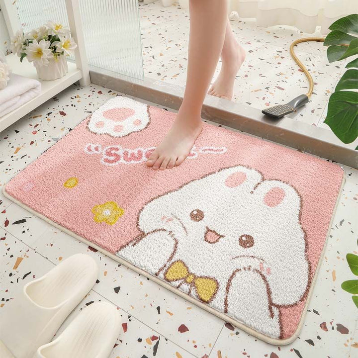 Cute Cartoon Bear Bath Mat