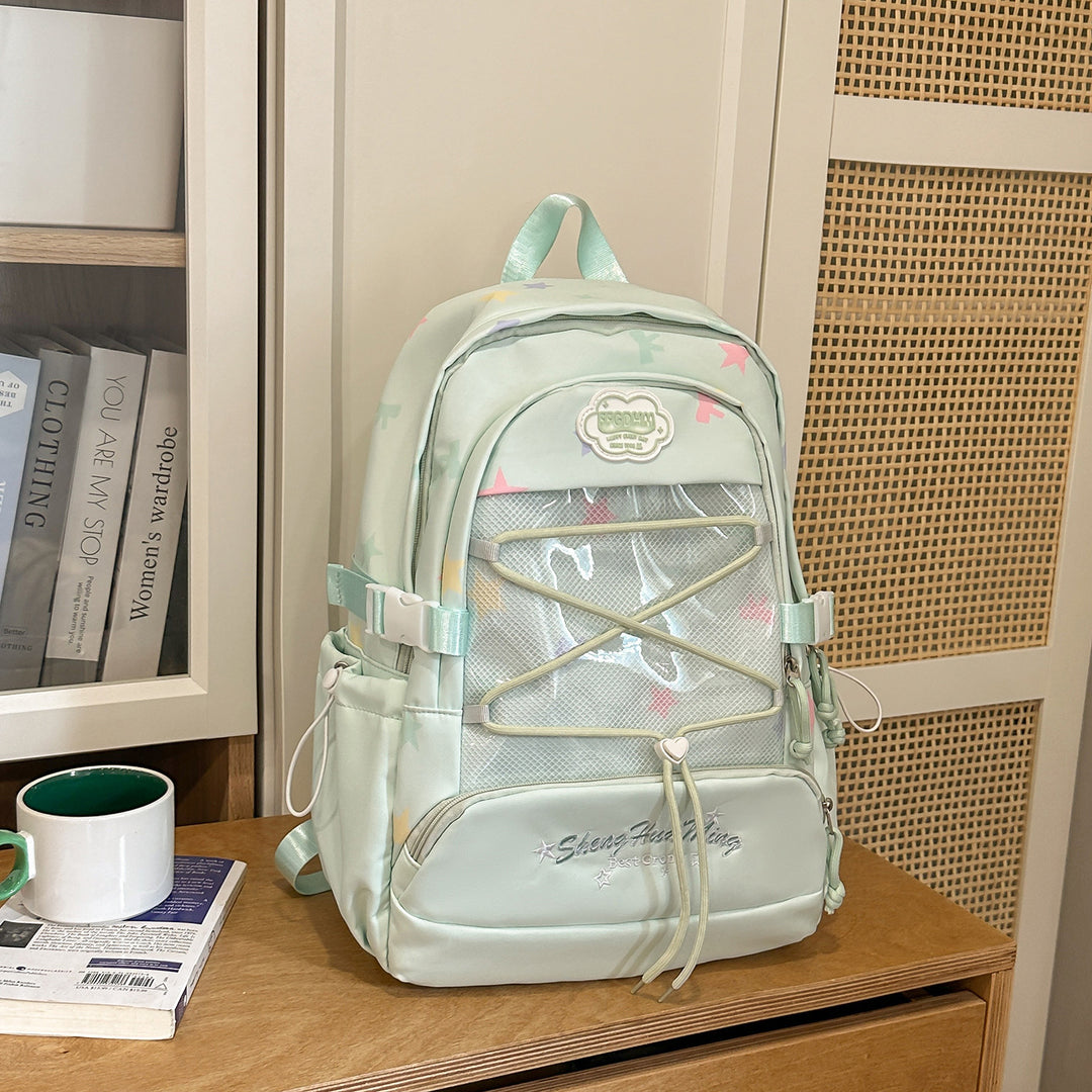 Stylish Star-Embellished Backpack Kalsten