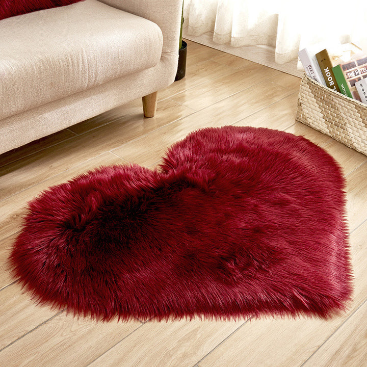 Plush Heart-Shaped Area Rug Kalsten