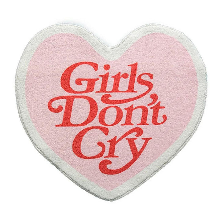 Heart-Shaped Plush Bath Mat
