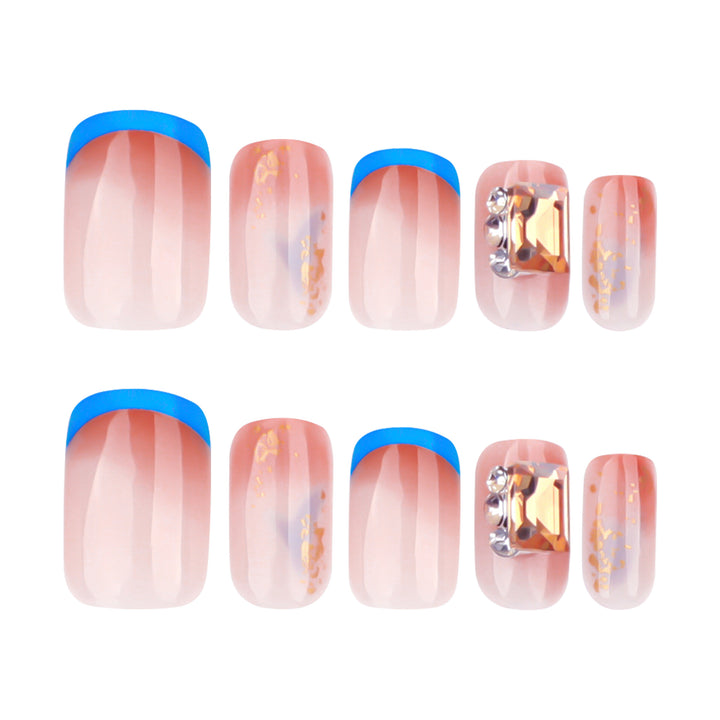Artificial Glitter Nails with Glossy Finish Kalsten