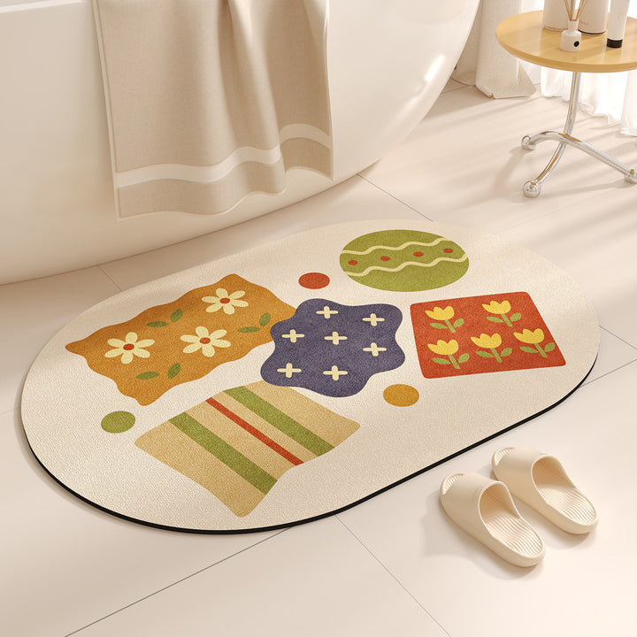 Cute Cartoon-Themed Bath Mat Kalsten