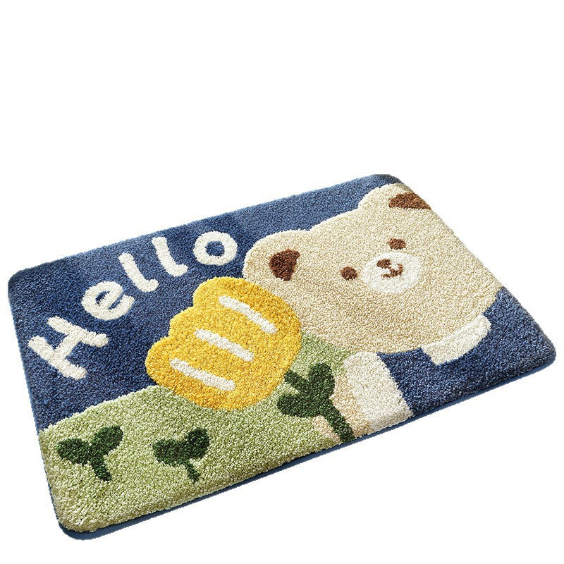 Cat-Themed Plush Bath Mat Kalsten