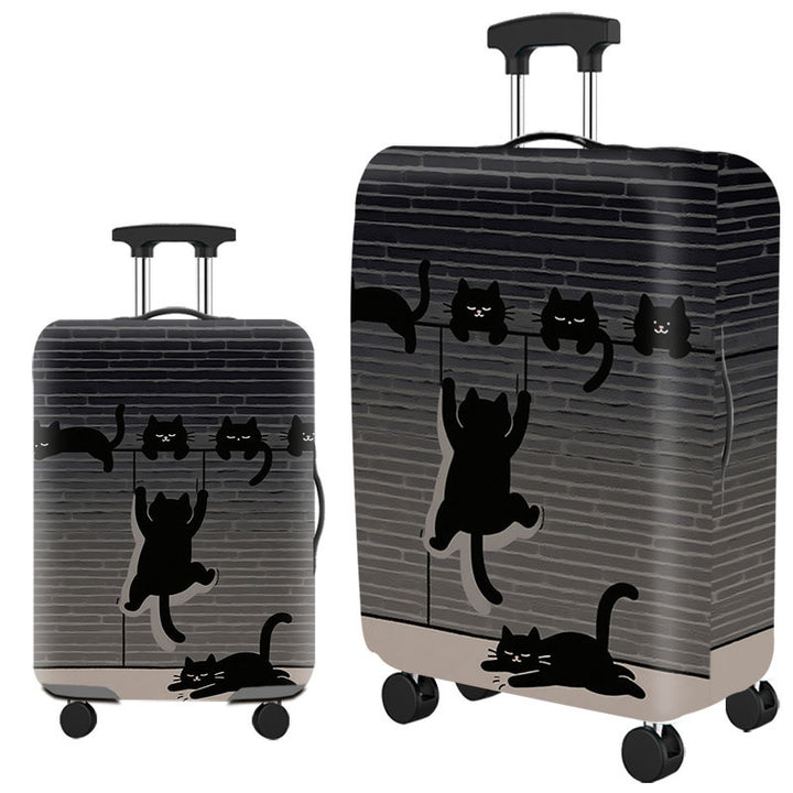 Tropical Leaf Print Hard Shell Luggage Kalsten
